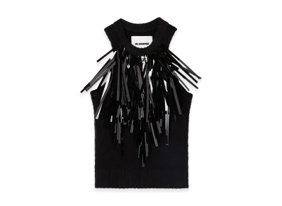 Jil Sander Women's Stretch Cotton Top "Black"