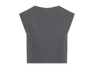 Jil Sander Women's Wool And Silk Top "Gray"