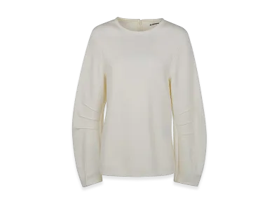 Jil Sander Women's Top Cn L/S "White"