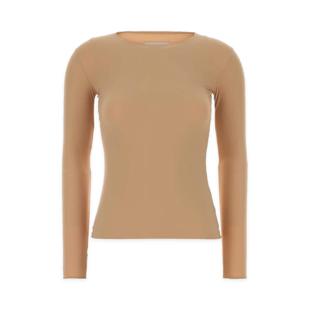 Jil Sander Skin Stretch Nylon Top "Beige"