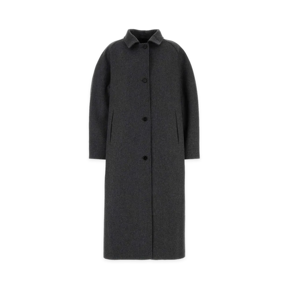 Jil Sander Wool Blend Coat "Dark Grey"
