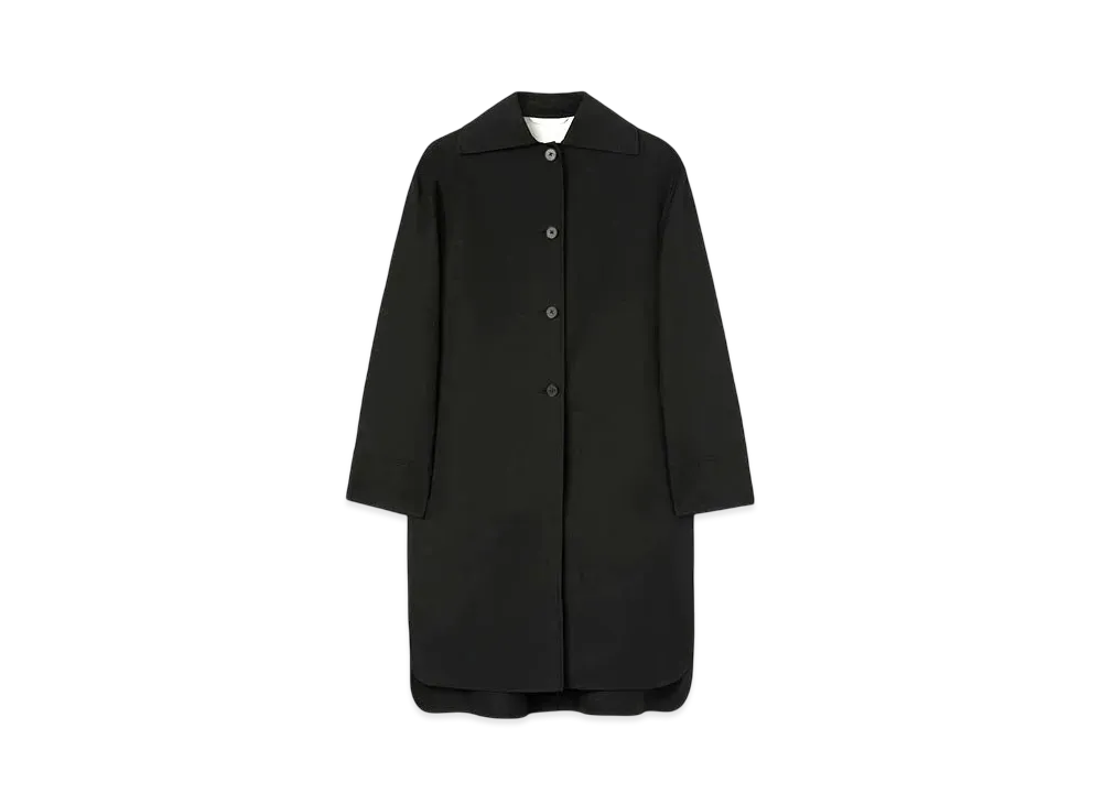 Jil Sander Women's Double Cotton Coat "Black"