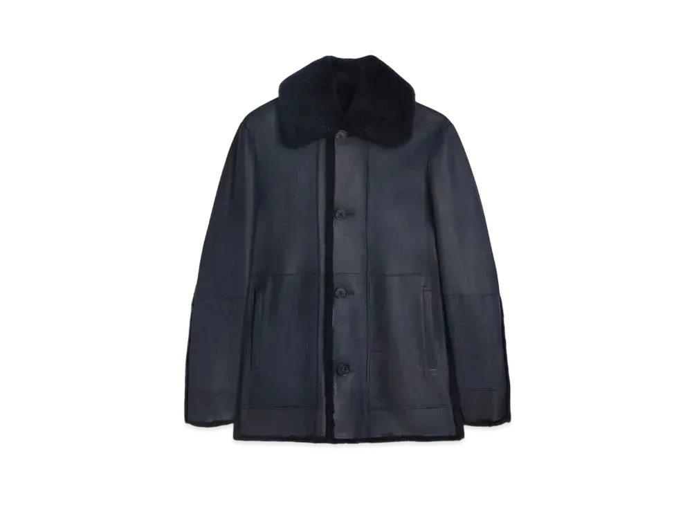 Jil Sander Women's Shearling Caban "Navy"