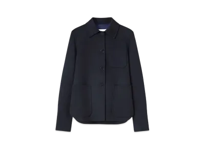 Jil Sander Women's Lightweight Cashmere Overshirt "Navy"
