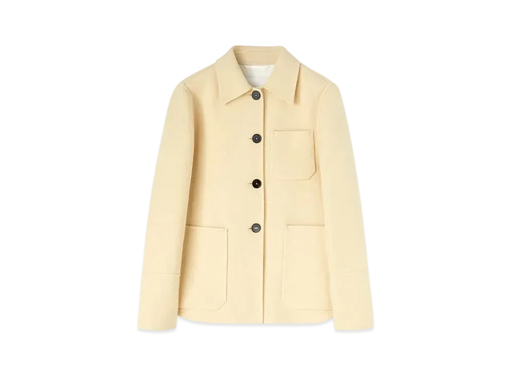 Jil Sander Women's Wool Overshirt "Pearl"