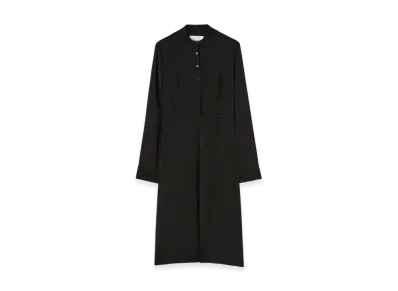 Jil Sander Fluid Viscose Shirt Dress "Black"