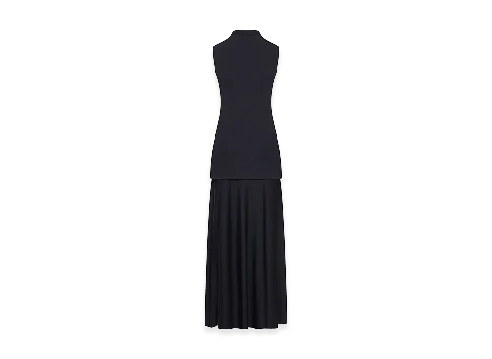 Jil Sander Women's Long Sleeveless Dress "Black"