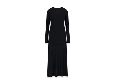 Jil Sander Women's Flared Midi Dress "Black"