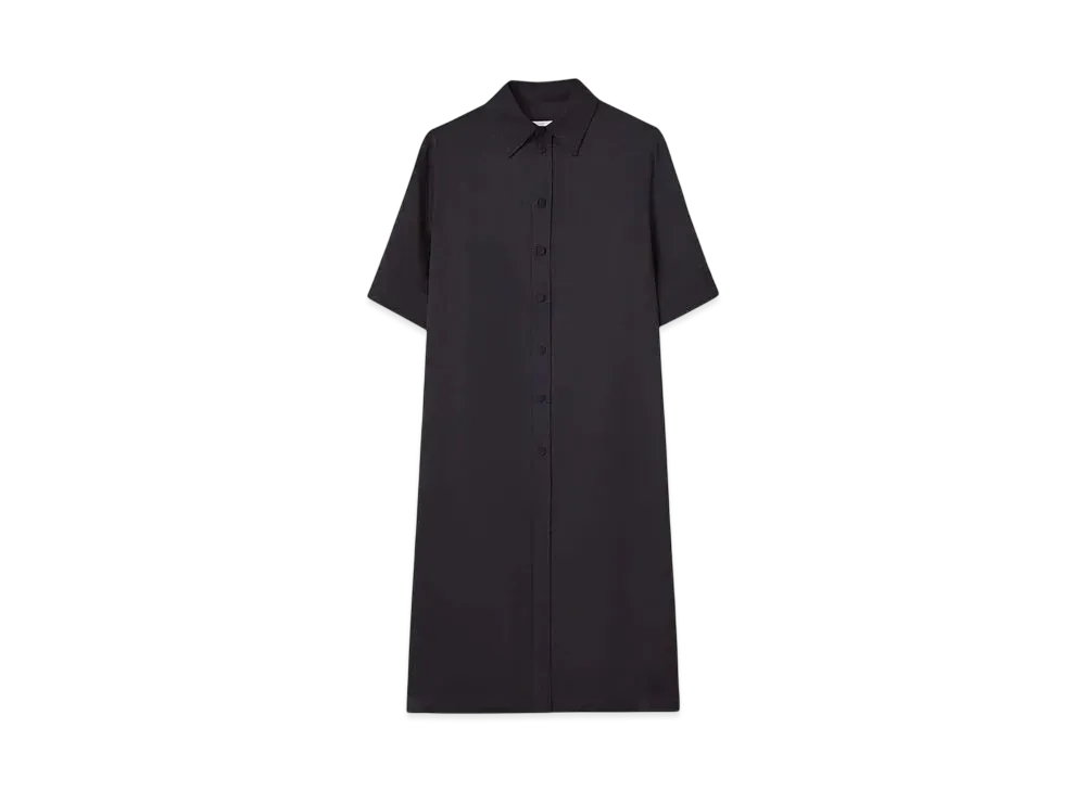 Jil Sander Women's Fluid Viscose Shirt "Navy"