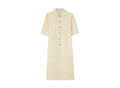 Jil Sander Women's Lightweight Wool Gabardine Shirt "Pearl"