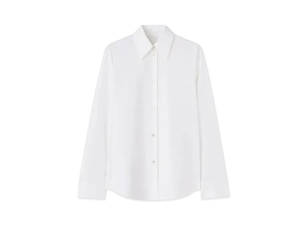 Jil Sander Women's Cotton Poplin Shirt "Optic White"