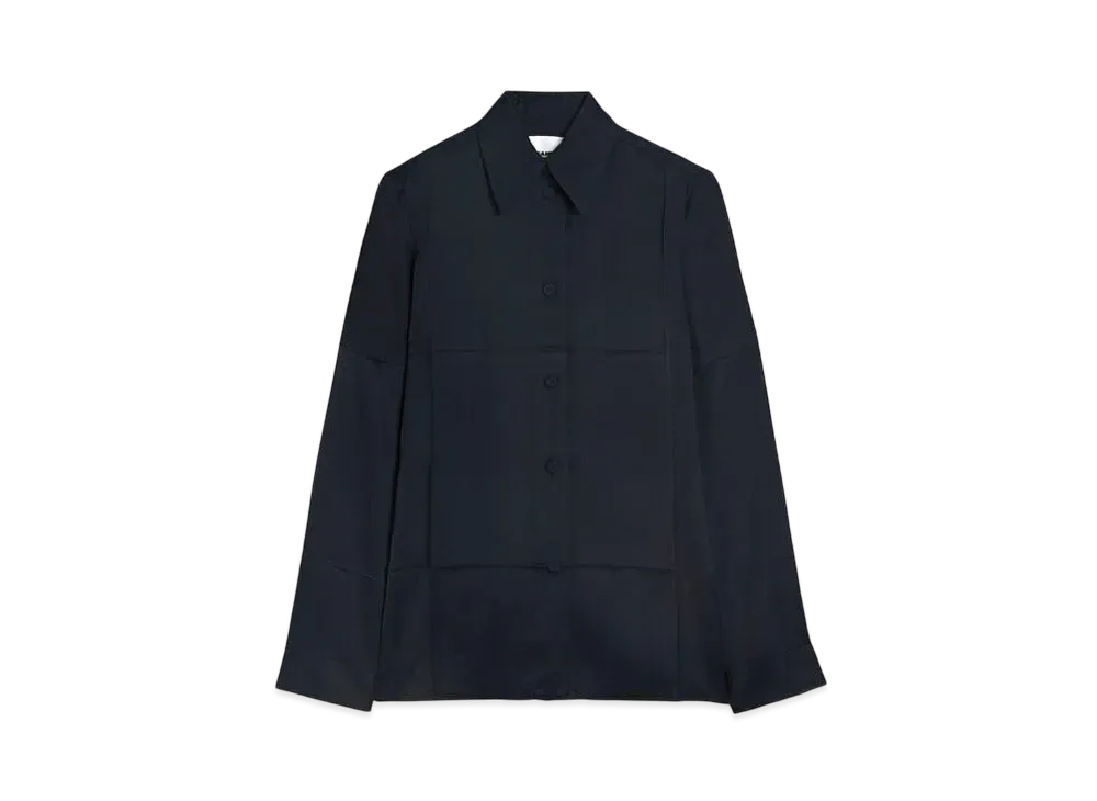 Jil Sander Women's Fluid Viscose Shirt "Navy"