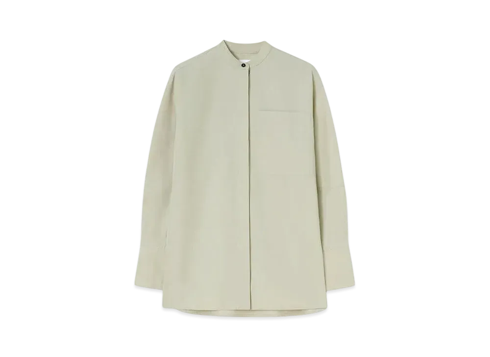 Jil Sander Women's Cotton Poplin Shirt "Lemon Green"