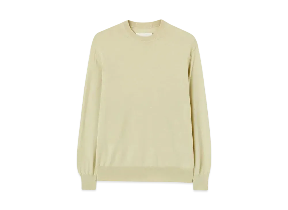 Jil Sander Women's Lightweight Wool Crew-Neck Sweater "Lemon Green"