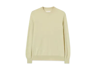 Jil Sander Women's Lightweight Wool Crew-Neck Sweater "Lemon Green"