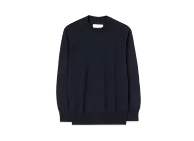 Jil Sander Women's Lightweight Wool Crew-Neck Sweater "Midnight"