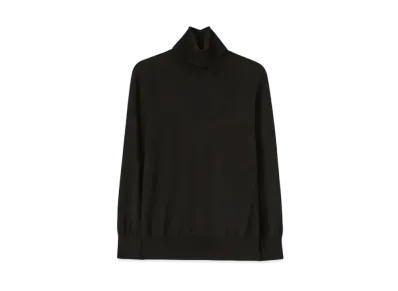 Jil Sander Women's Lightweight Wool High-Neck Sweater "Black"