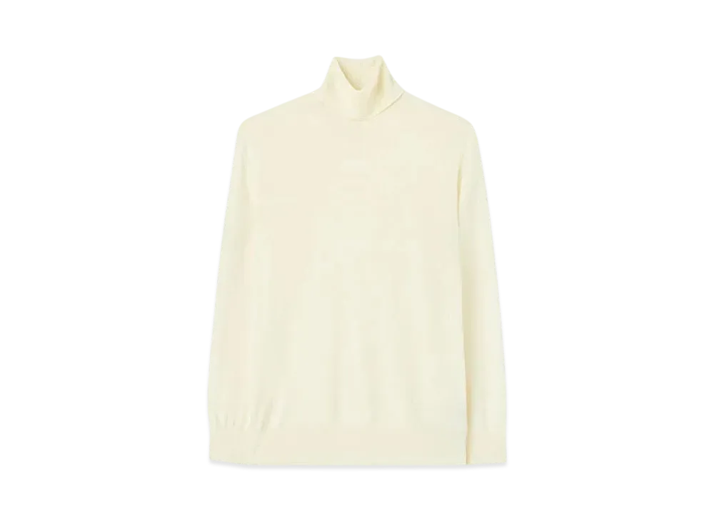 Jil Sander Women's Lightweight Wool High-Neck Sweater "Corn Silk"