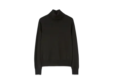 Jil Sander Women's Midweight Wool High-Neck Sweater "Black"