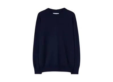 Jil Sander Women's Midweight Wool Crew-Neck Sweater "Midnight"