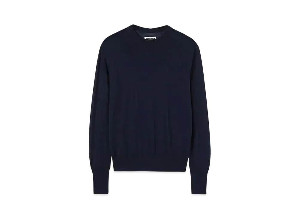 Jil Sander Women's Lightweight Cashmere Crew-Neck Sweater "Navy"