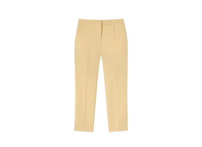 Jil Sander Women's Wool Tailored Trousers "Lemon"