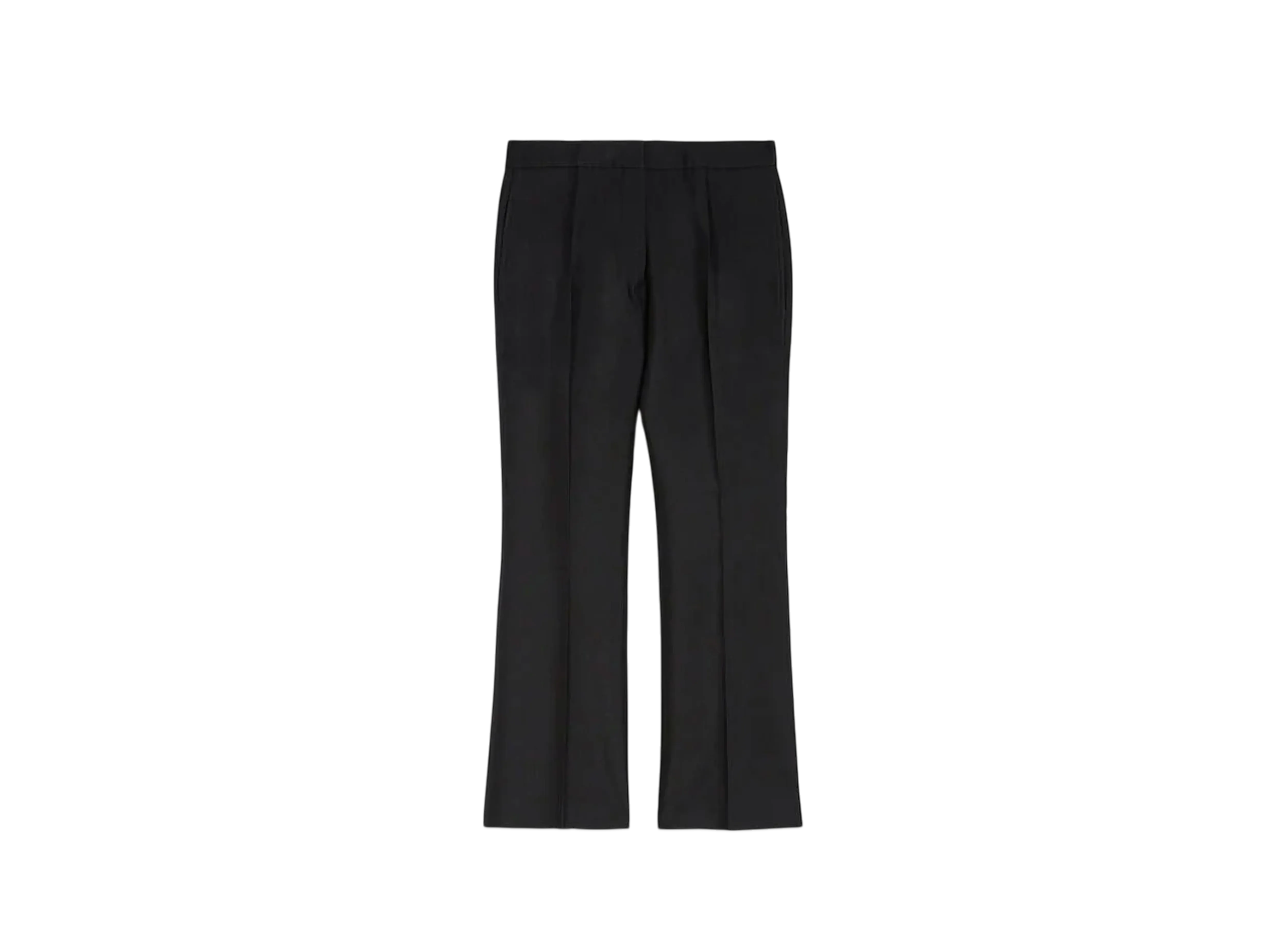 Jil Sander Women's Techno Gabardine Tailored Trousers "Black"