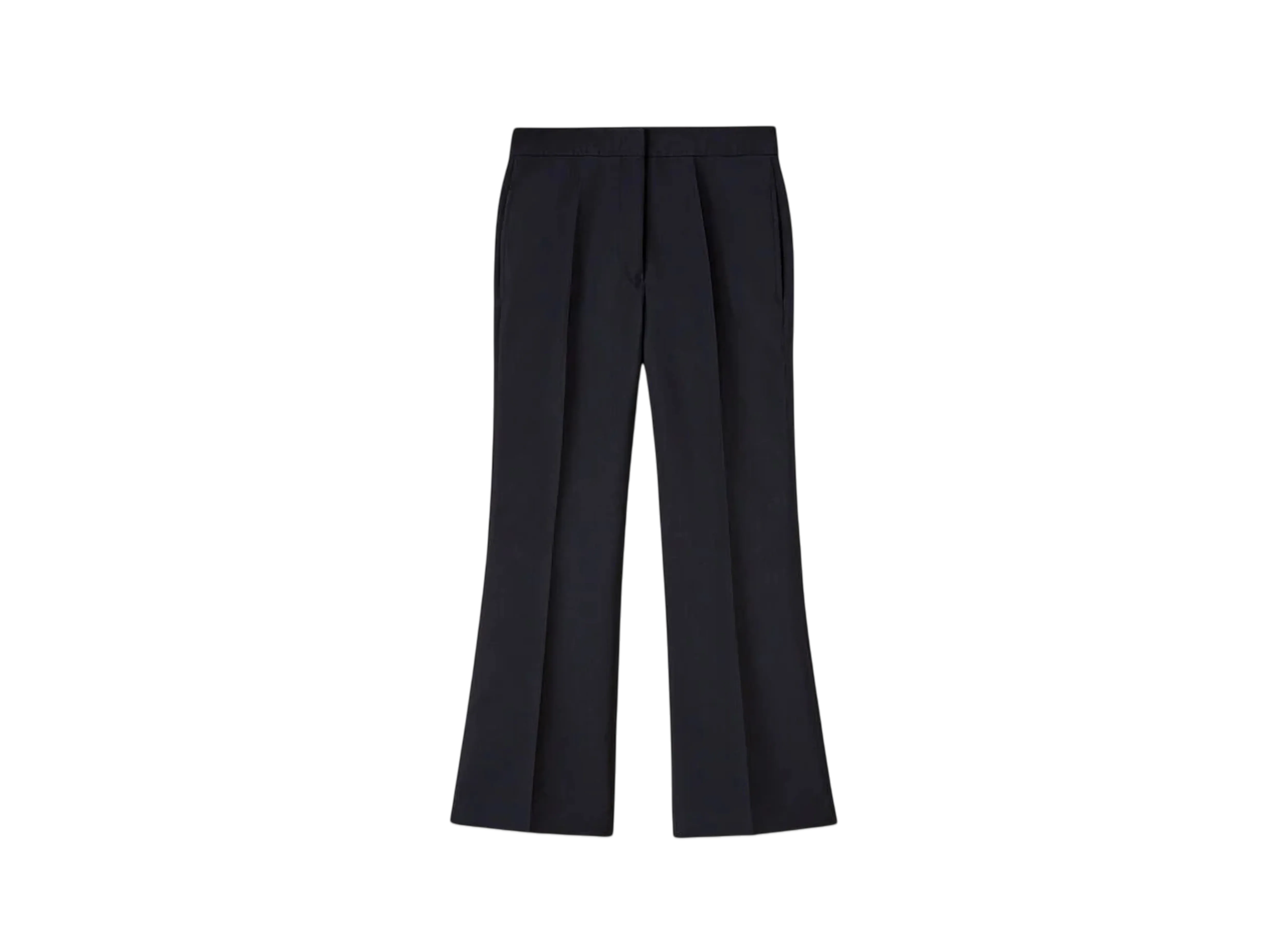 Jil Sander Women's Techno Gabardine Tailored Trousers "Navy"