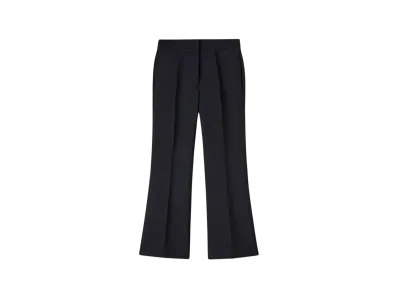 Jil Sander Women's Techno Gabardine Tailored Trousers "Navy"