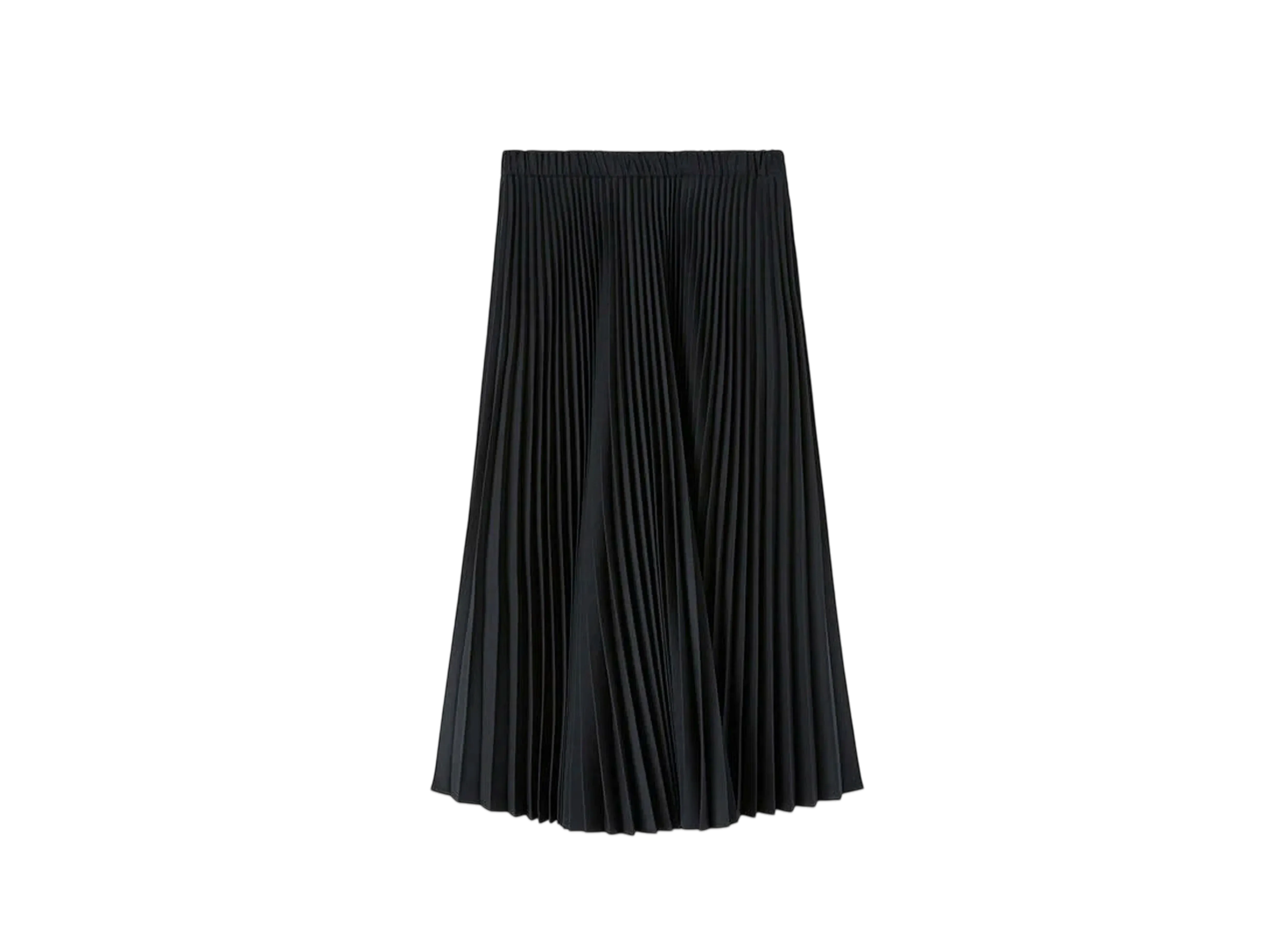 Jil Sander Women's Wool Blend Pleated Skirt "Black"