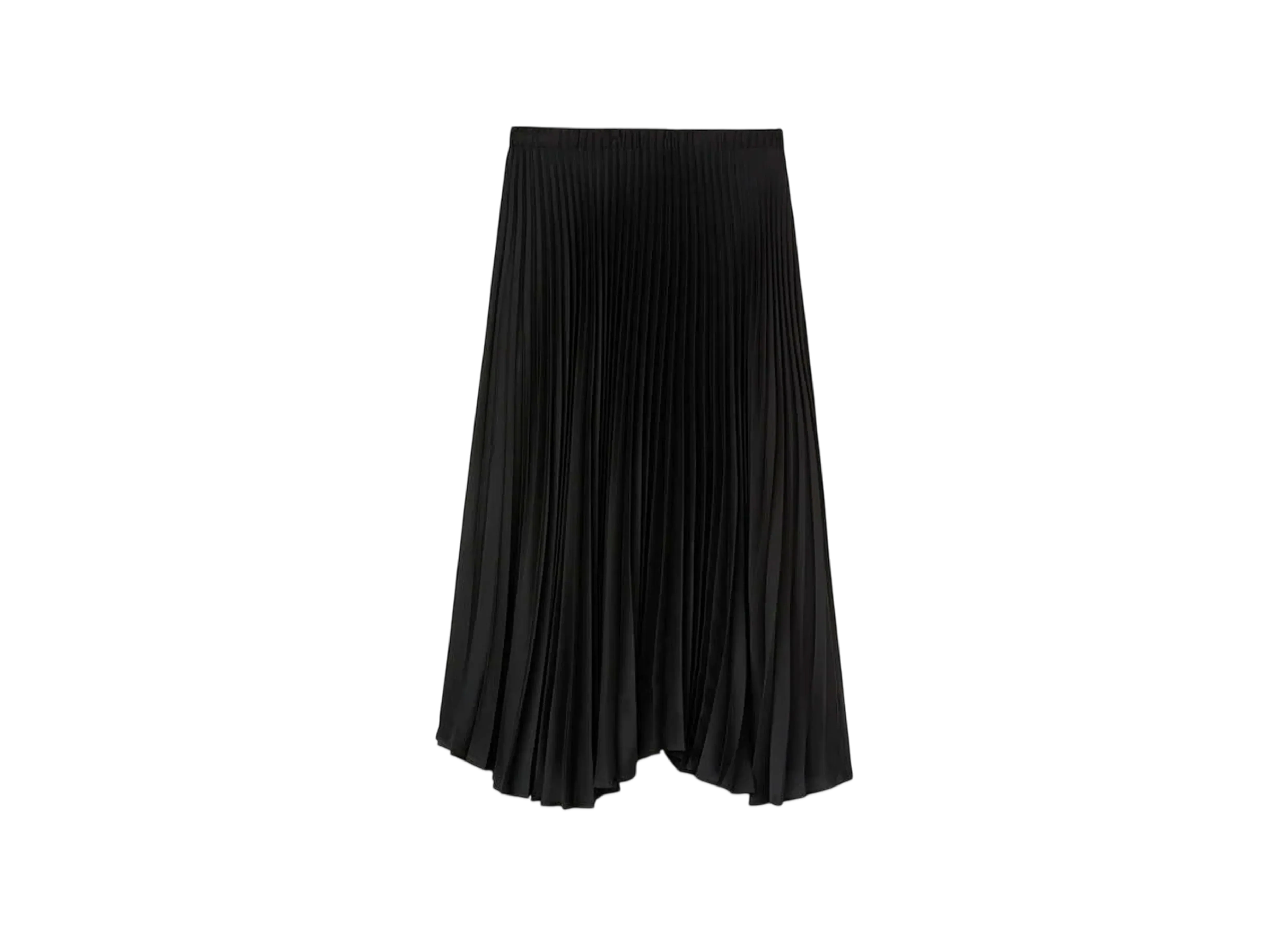 Jil Sander Women's Techno Twill Pleated Skirt "Black"