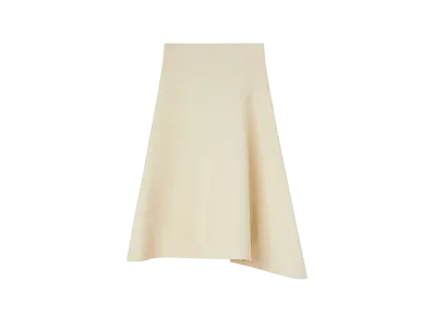 Jil Sander Women's Viscose Knit Skirt "Medium Beige"