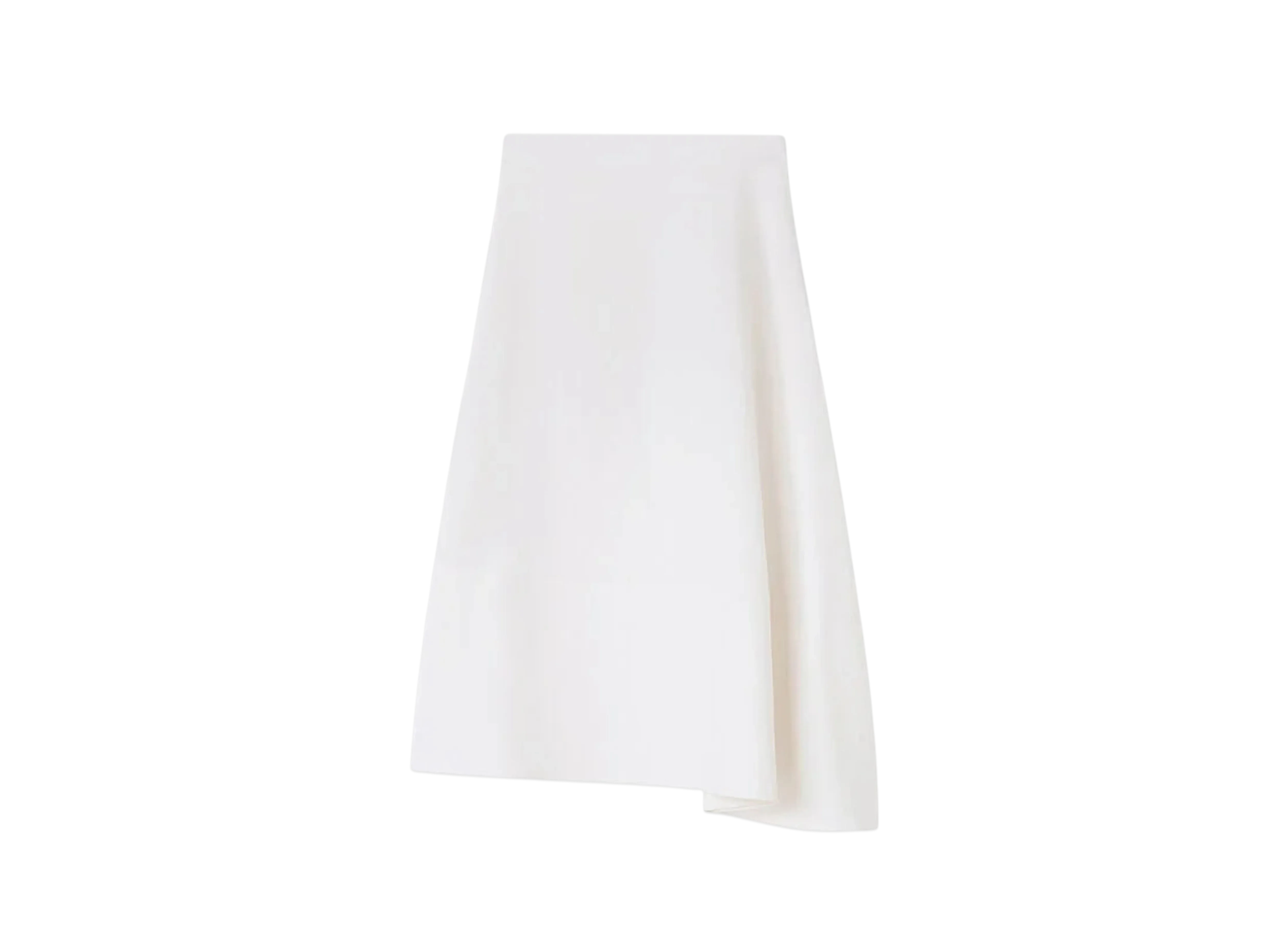 Jil Sander Women's Linen Asymmetrical Skirt "Optic White"