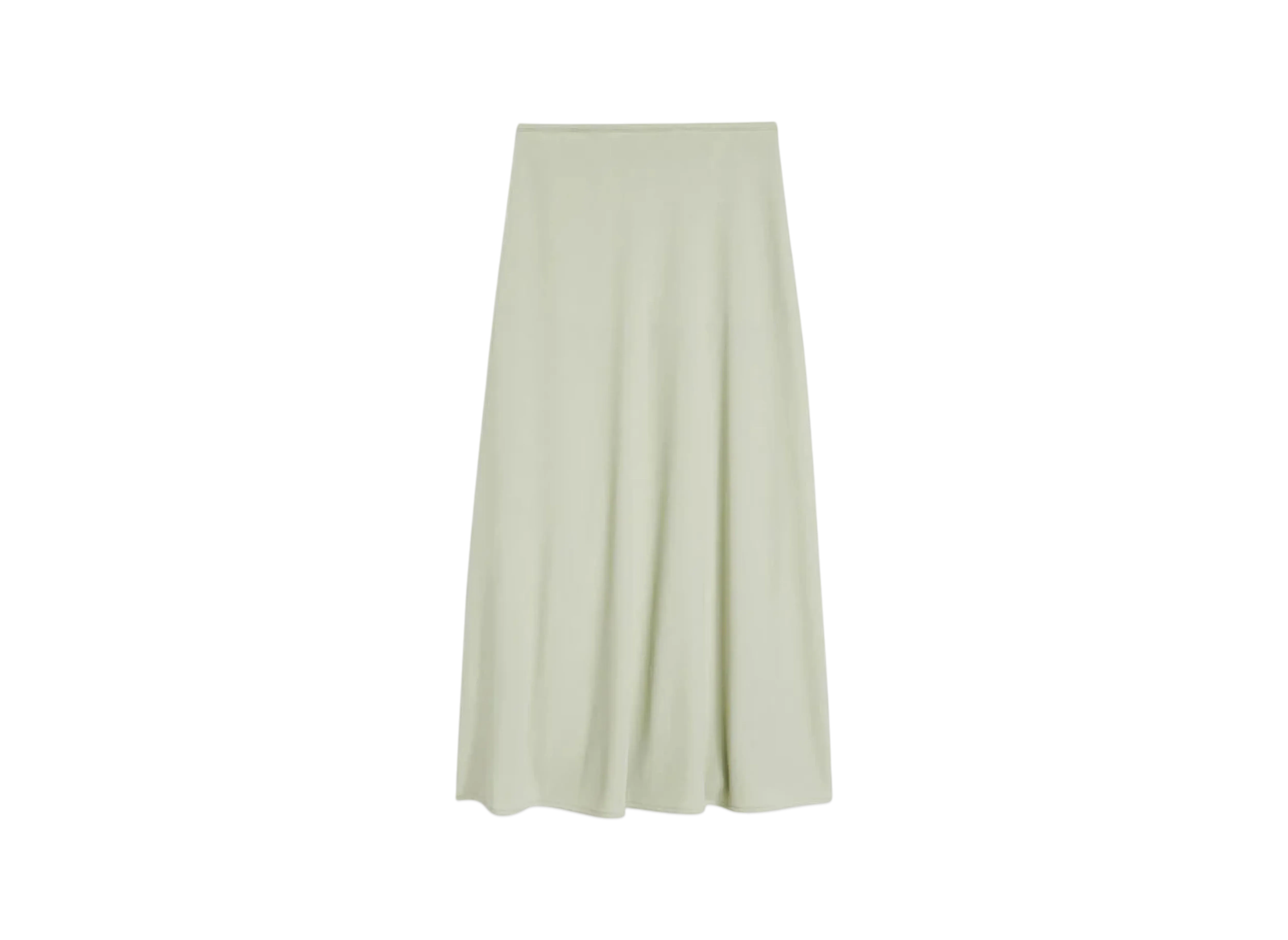 Jil Sander Women's Fluid Viscose Skirt "Lemon Green"