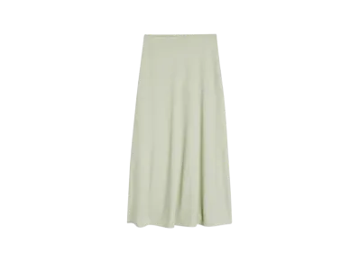 Jil Sander Women's Fluid Viscose Skirt "Lemon Green"