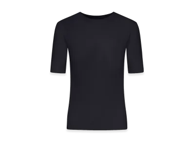 Jil Sander Women's Short-Sleeved Crepe T-Shirt "Black"
