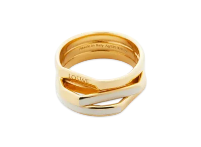 LOEWE Stacked Ring "Gold/Ivory"
