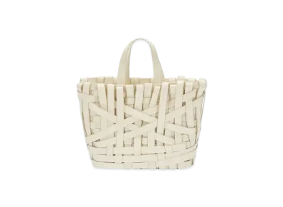 Jil Sander Woven Tote Medium "Eggshell"