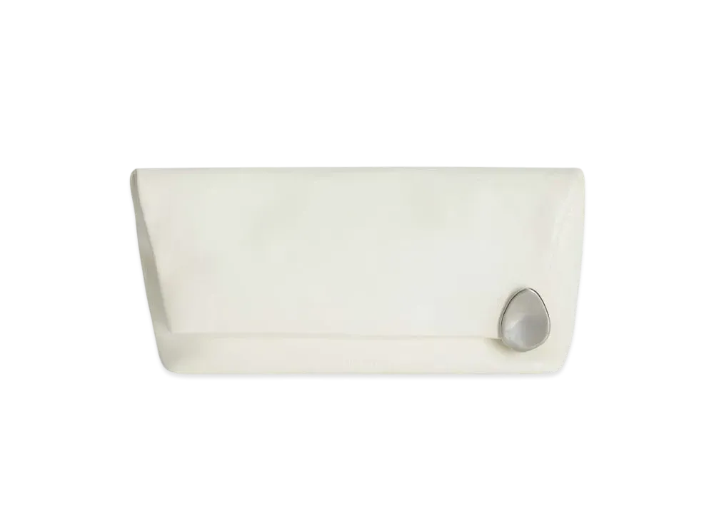 Jil Sander Jewel Zip Clutch "Eggshell"