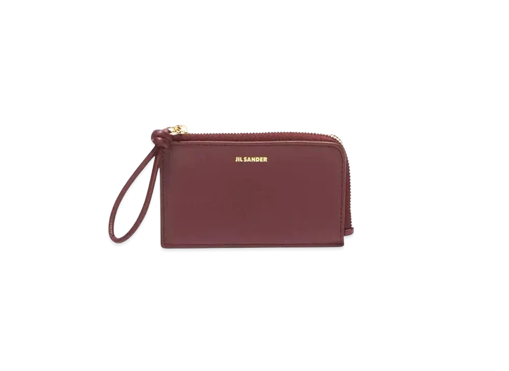 Jil Sander Giro Coin Purse Small "Garnet Red"