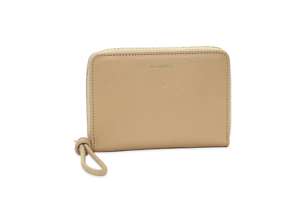 Jil Sander Pocket Zip Around Wallet "Nude"