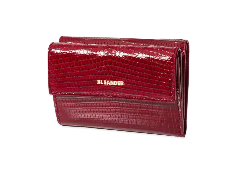 Jil Sander Women's Baby Wallet "Deep Cherry"