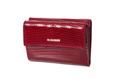 Jil Sander Women's Baby Wallet "Deep Cherry"