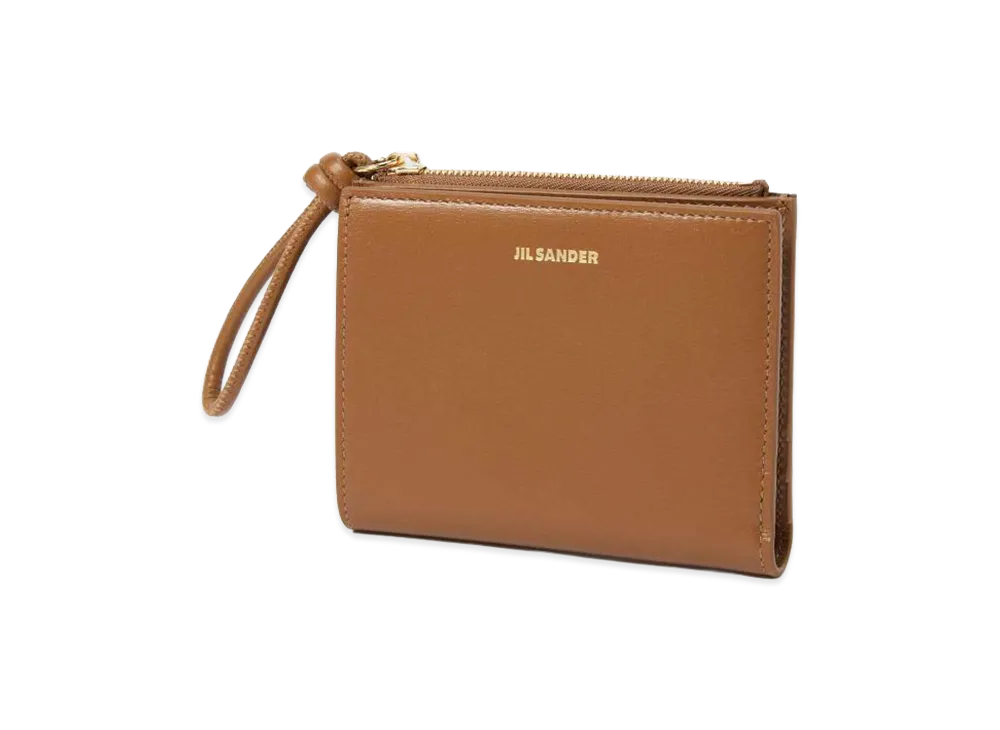 Jil Sander Women's Mini French Wallet Giro "Brown"
