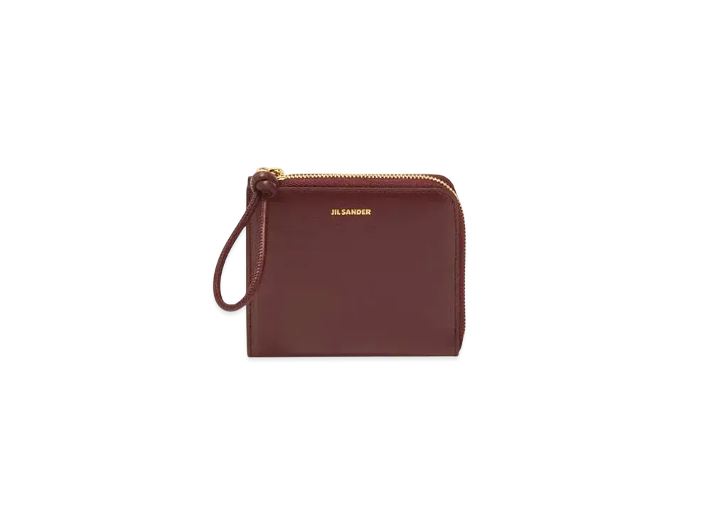 Jil Sander Giro Card Holder "Garnet Red"