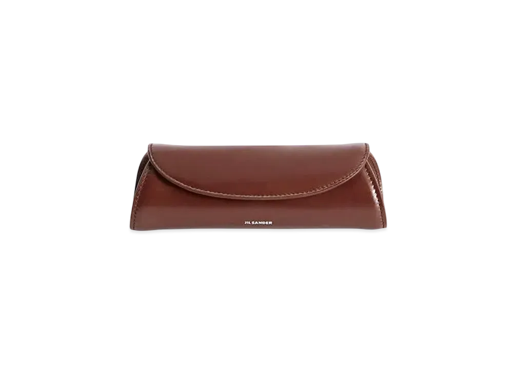 Jil Sander Cannolo Glasses Case "Dark Earth"