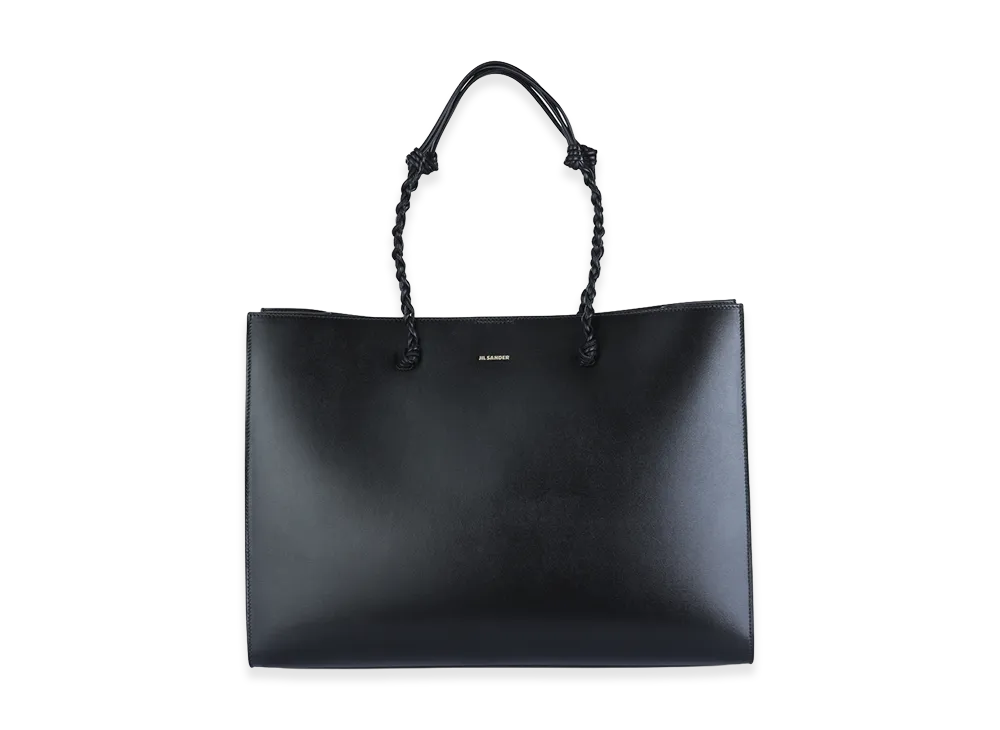 Jil Sander Women's Leather Tangle Shopping Bag "Black"