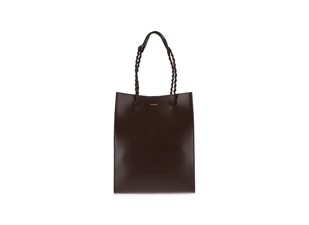 Jil Sander Women's Leather Tangle Shopping Bag "Brown/Chocolate"