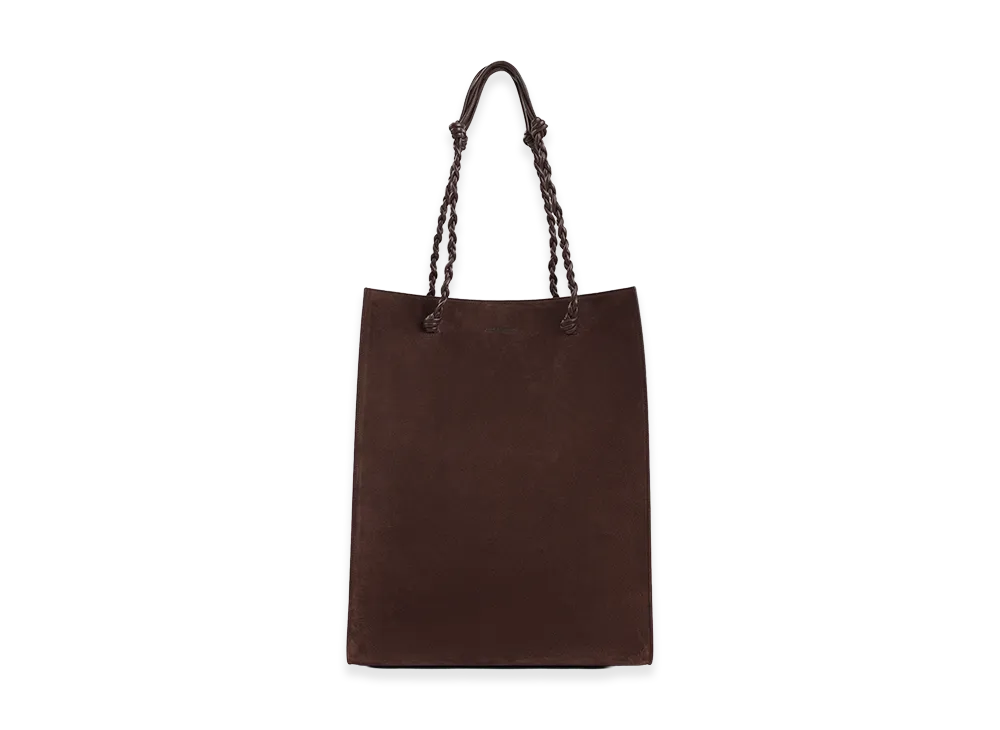 Jil Sander Women's Suede Tangle Shopping Bag "Dark Brown"