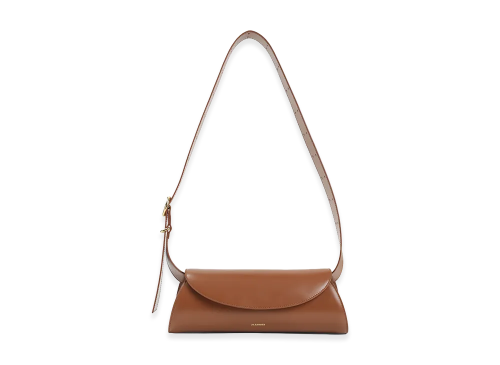Jil Sander Women's Cannolo Shoulder Bag "Camel"